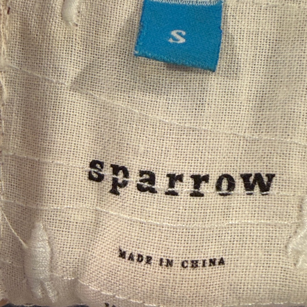 Sparrow Women's Blue and Dark Blue Ruffled Cardigan/Coat - Picture 3 of 7